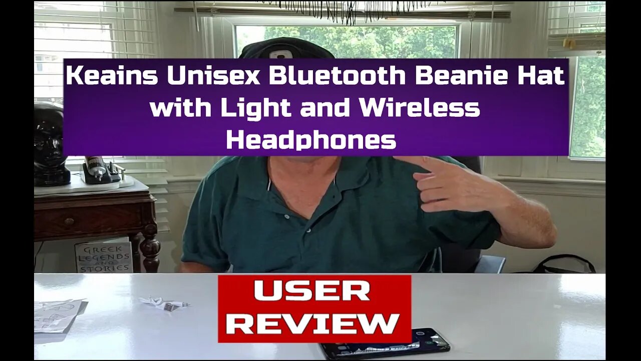 Keains Unisex Bluetooth Beanie Hat with Light! Phone - Music - Podcasts