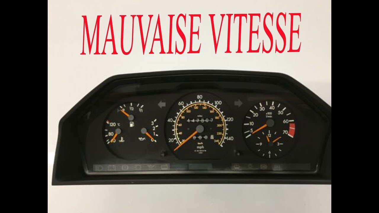 Mercedes Benz W124 - Comment calibrer votre vélocimètre si il est incorrect tutorial