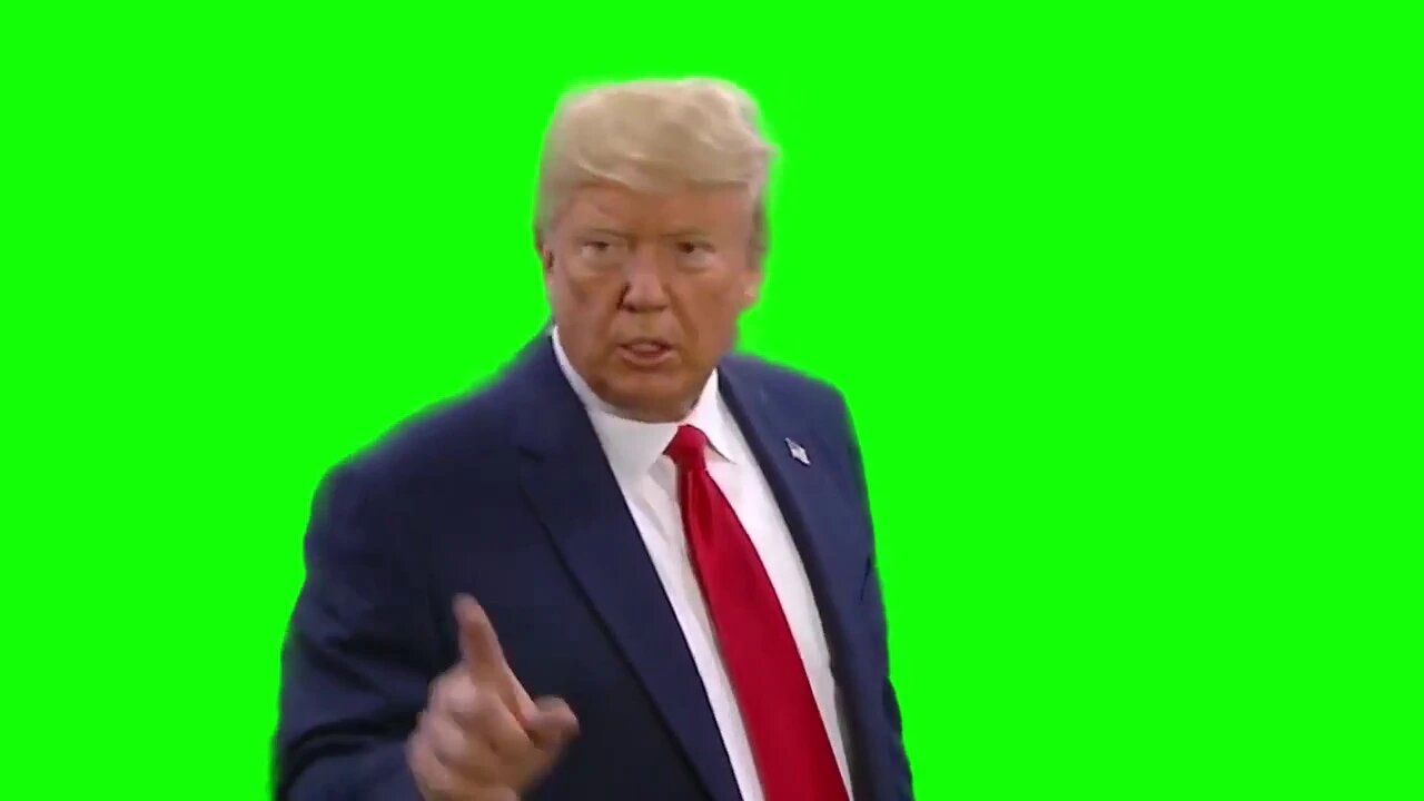 President Trump admonishing media saying quiet green screen