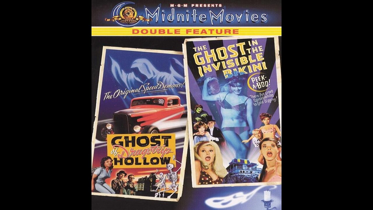 GHOST OF DRAGSTRIP HOLLOW 1959 & GHOST IN THE INVISIBLE BIKINI 1966 Teenage Thrills DOUBLE FEATURE