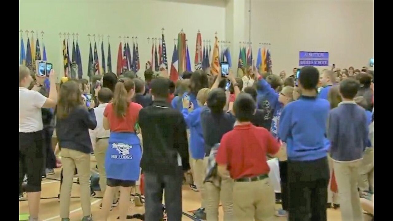 First Lady Melania Trump greeted like a rock star at North Carolina school