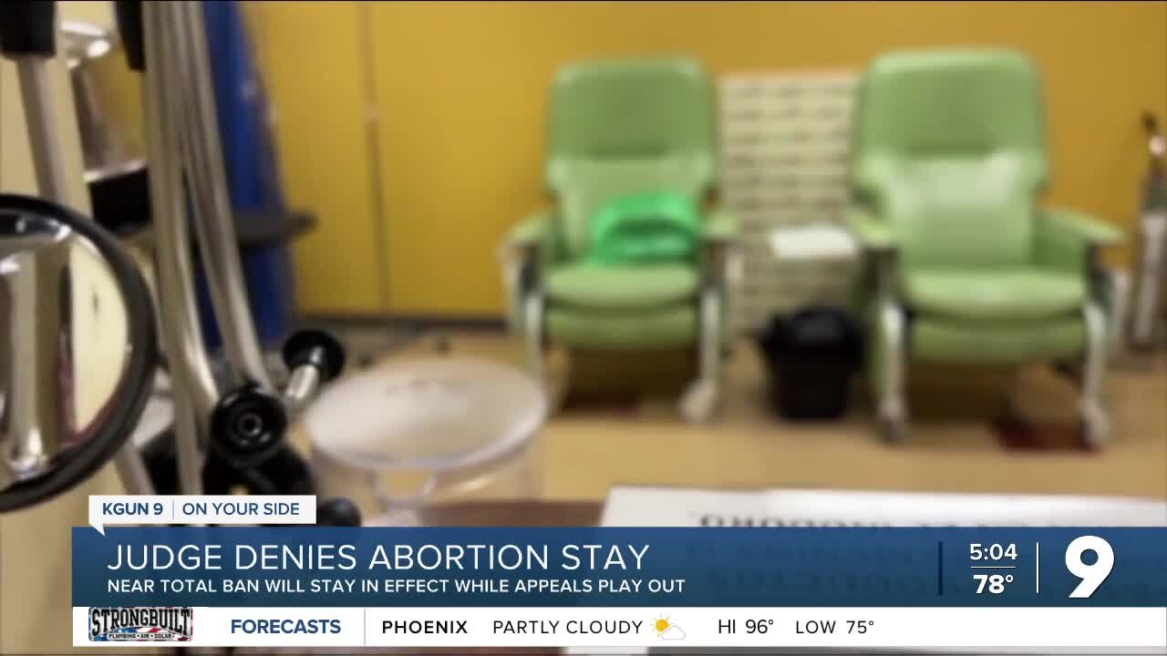 Pima County Superior Court denies stay on abortion ban