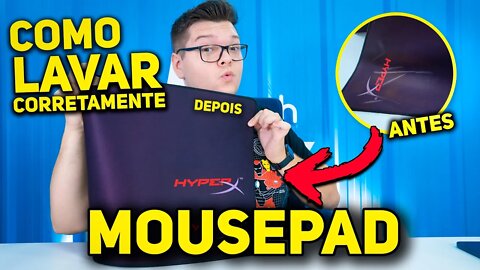 Como LAVAR o MOUSEPAD da MANEIRA CORRETA! SEM ESTRAGAR!