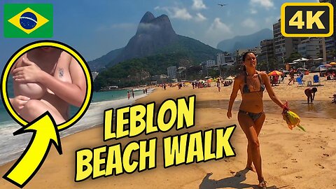 🇧🇷 [4K] Leblon Beach Walk | Rio De Janeiró, Brazil | 2024