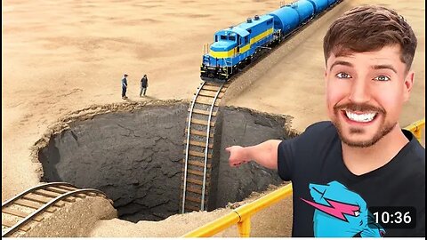 Train Vs Giant Pit