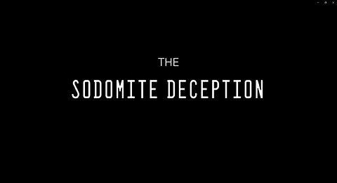 The Sodomite Deception