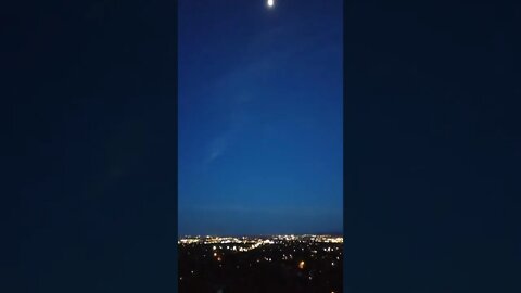 Moon over Colorado Springs