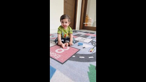 Cute baby playtime