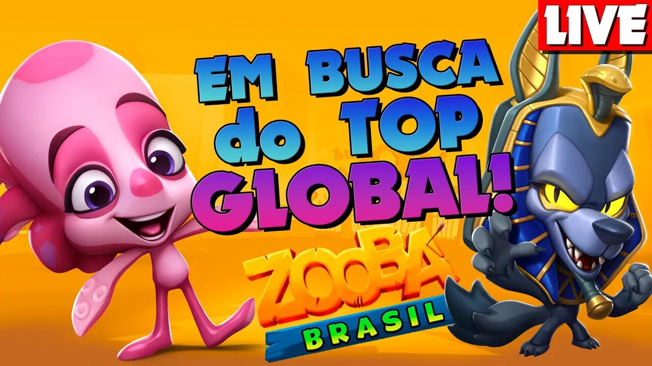 SEREI TOP GLOBAL NOVAMENTE! VEM JOGAR COMIGO! ZOOBA: Jogo de Batalha Animal LIVE #68