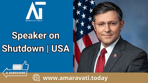 Speaker Mike Johnson Speaks on Government Shutdown Spending Package | Amaravati Today