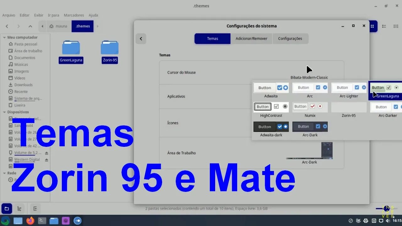 Como instalar os temas Zorin 95 e Ubuntu Mate no Linux