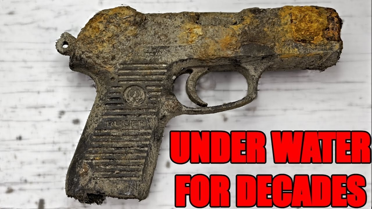 Restoring 9mm RUGER THATS BEEN UNDERWATER FOR DECADES!!! Insanely Satisfying!!! With Shooting Test!!