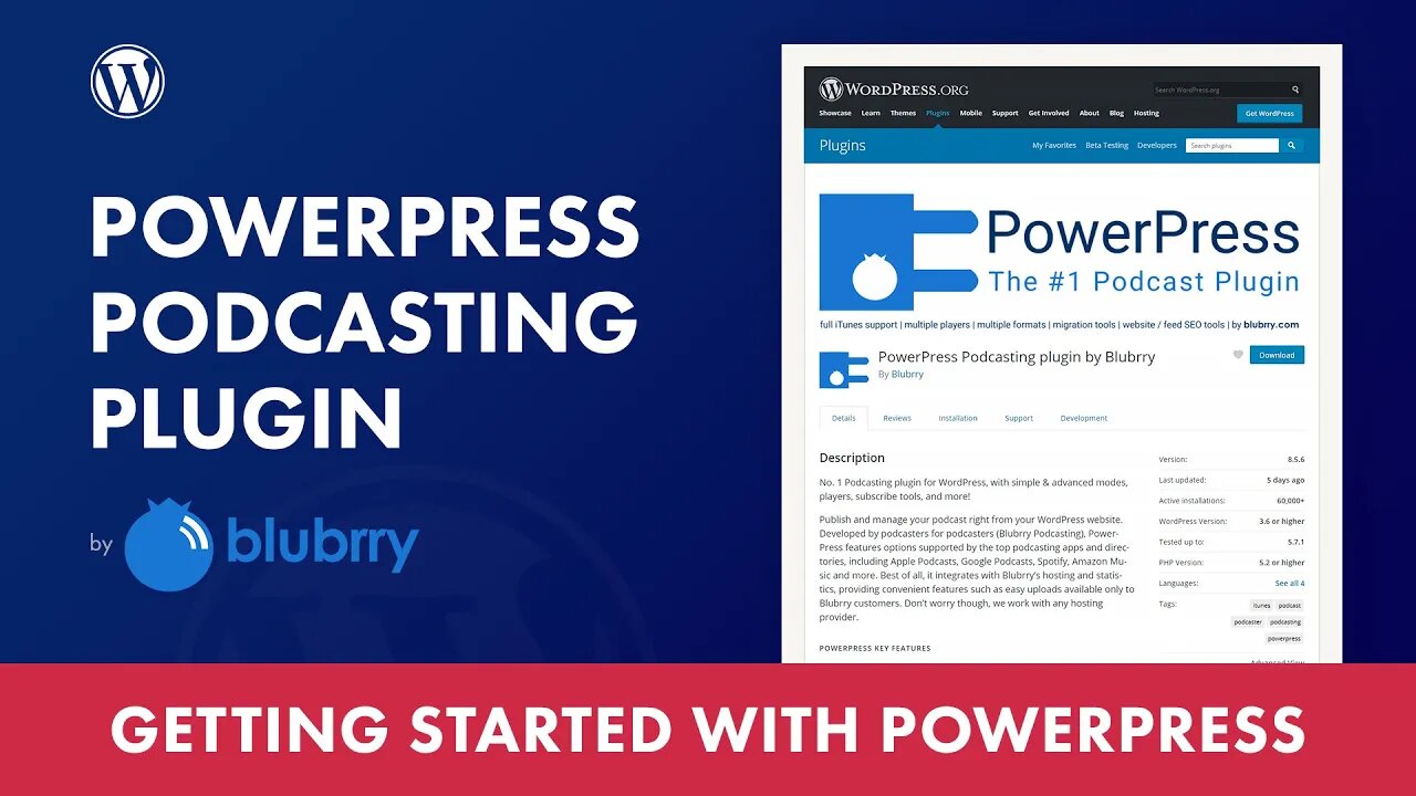 Getting started with PowerPress Podcasting WordPress plugin by Blubrry