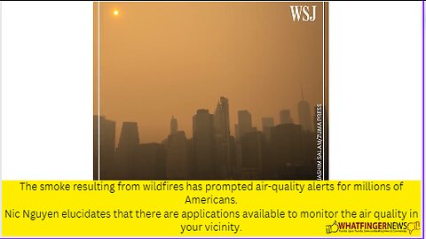 The smoke resulting from wildfires has prompted air-quality alerts for millions of Americans.