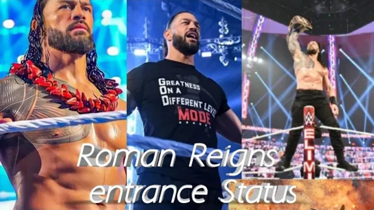 Roman Reigns' WWE Attitude Status and Roman Reigns' Entrance