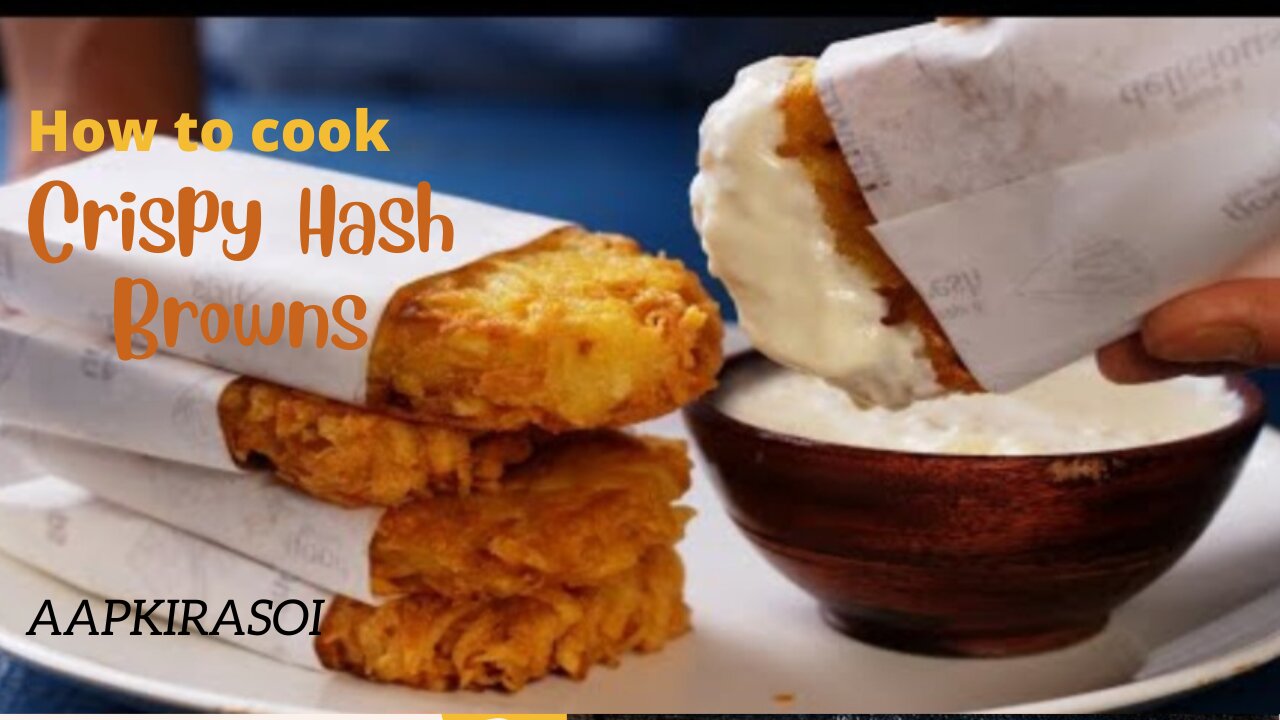 Crispy Hash Browns from potatoes 3 Hash Brown Sauces - American street food recipes