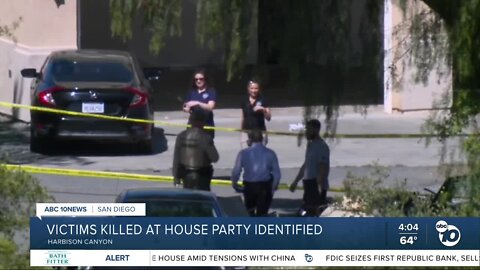 Victims identified in deadly Harbison Canyon house party shooting