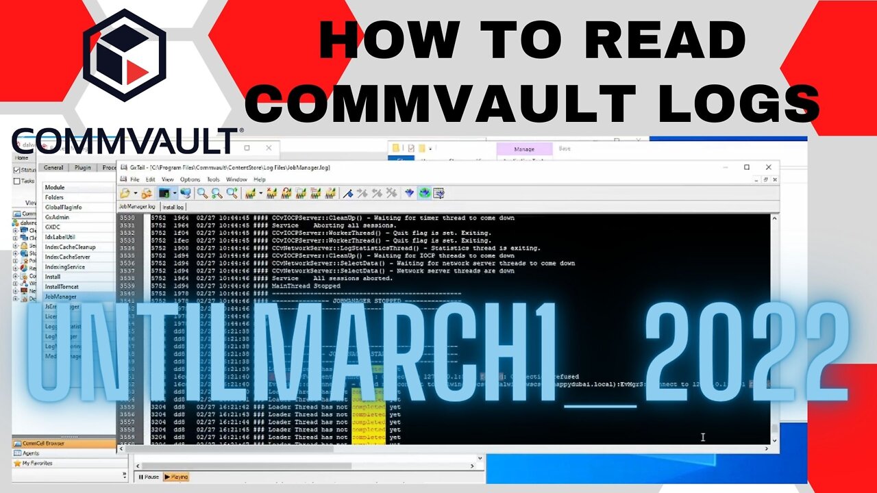 How to read Commvault logs 2022