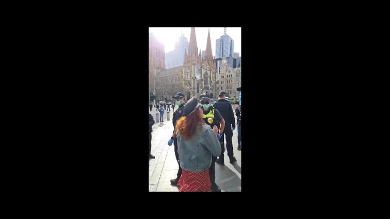 Man arrested Freedom Protests Melbourne