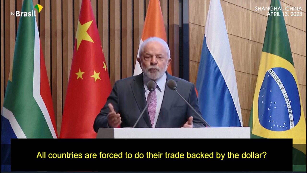 Brazil´s President Lula during China visit: "Junk the US Dollar"