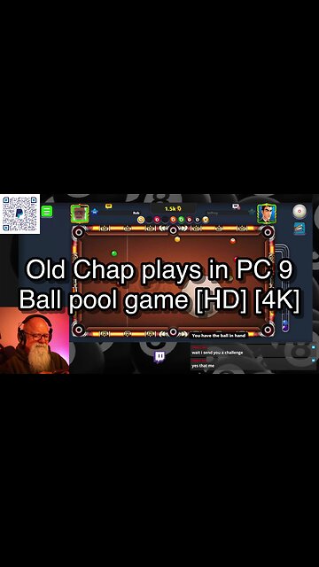 Old Chap plays in PC 9 Ball pool game [HD] [4K] 🎱🎱🎱 8 Ball Pool 🎱🎱🎱