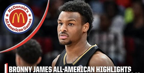 Bronny James Highlights From 2023 McDonald’s All-American Game