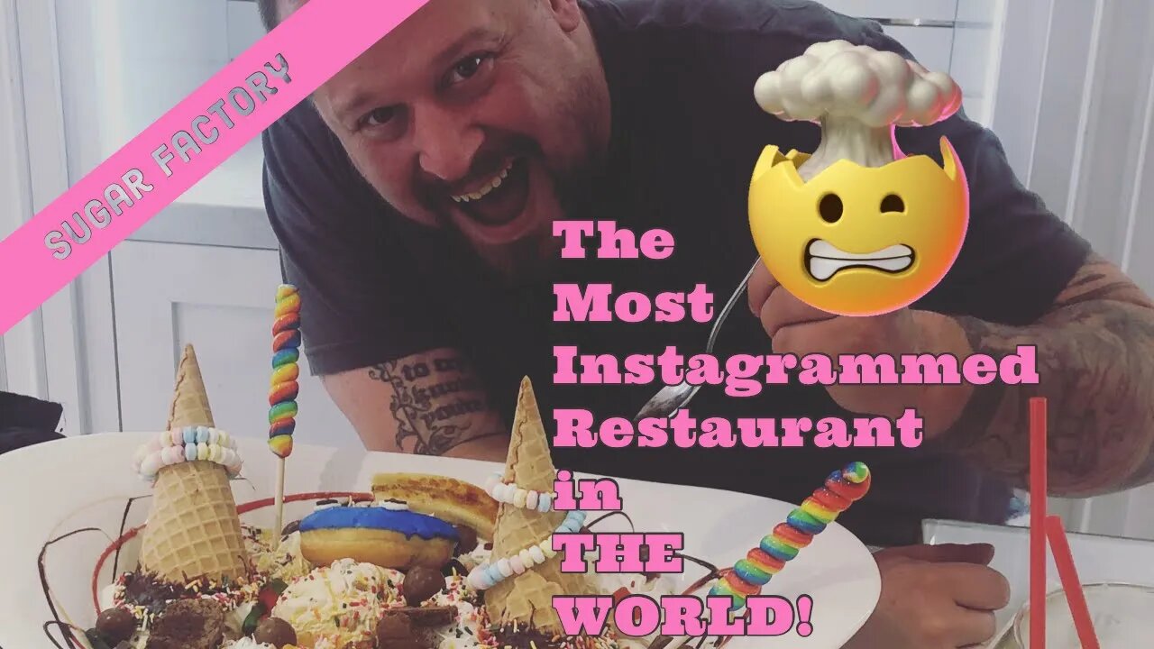 #1 on instagram: Sugar factory epic food : mall of America: huge beautiful over the top dessert.