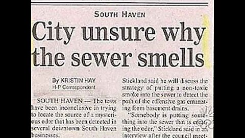 City Unsure Why Sewers Smell!