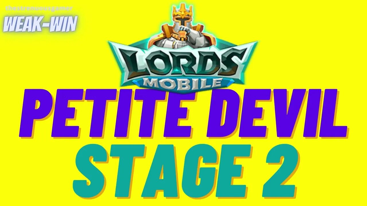 Lords Mobile: Limited Challenge: Petite Devil - Stage 2