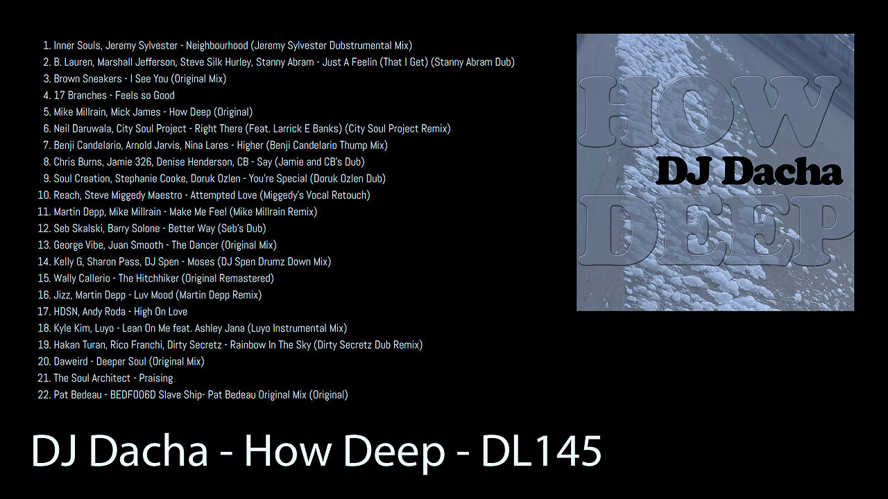 DJ Dacha - How Deep - DL145 (Deep Jazzy Soulful House)