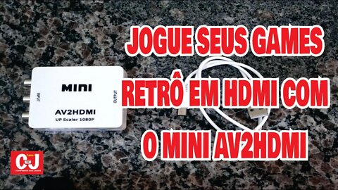 Jogue seus games retrô em HDMI com o mini AV2HDMI
