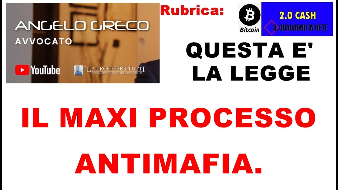 IL MAXI PROCESSO ANTIMAFIA.