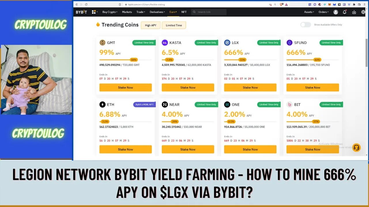 Legion Network Bybit Yield Farming - How To Mine 666% APY On $LGX Via Bybit?