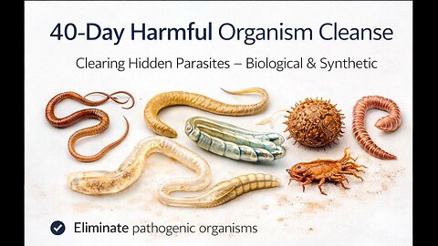 The Weaponised Parasites and why its important to do the 40 day Cleanse