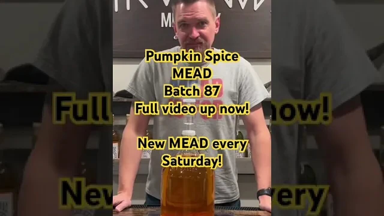 Pumpkin Spice MEAD! Batch 87 inspired by the USA! New MEAD every Saturday! #MEAD #pumpkin #usa