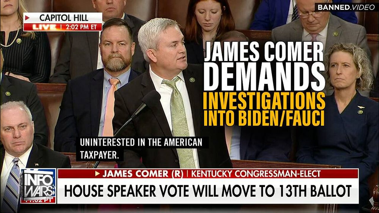 Representative James Comer Demands Investigations Into Biden And Fauci No Matter Who Is The Speaker