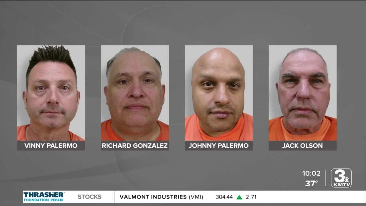 What are the indictments and arrests against an Omaha councilman and 3 others?