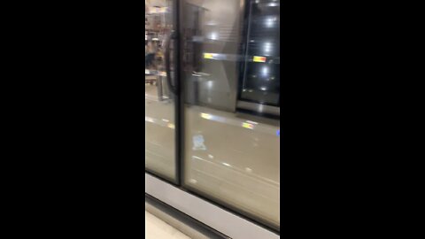 Walmart Superstore Empty freezer section