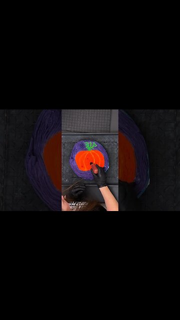 Pumpkin Spiral Tie Dye (Halloween Themed) #youtubeshorts #tiedye #halloween #pumpkin #shorts
