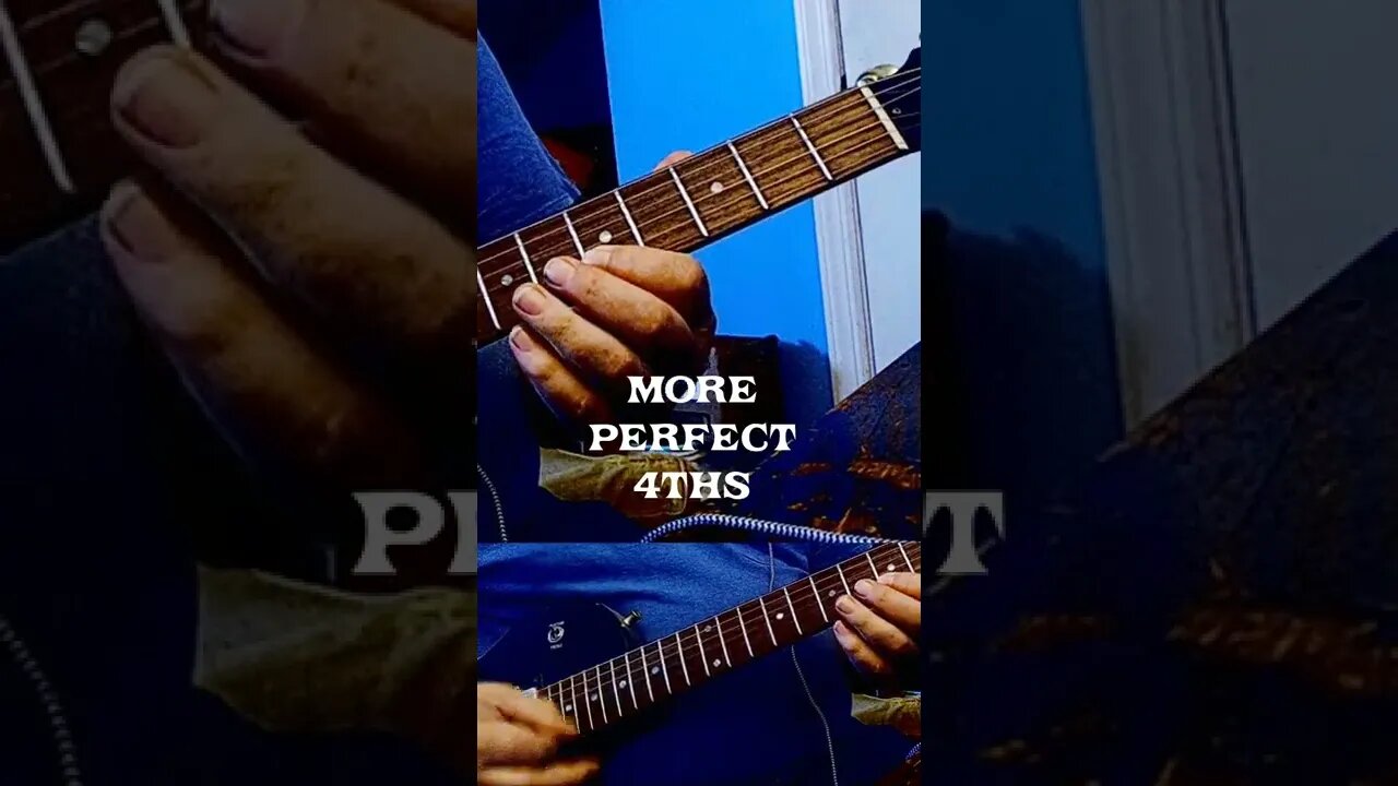 Intervals | More Perfect 4ths With Distortion Guitar #Shorts