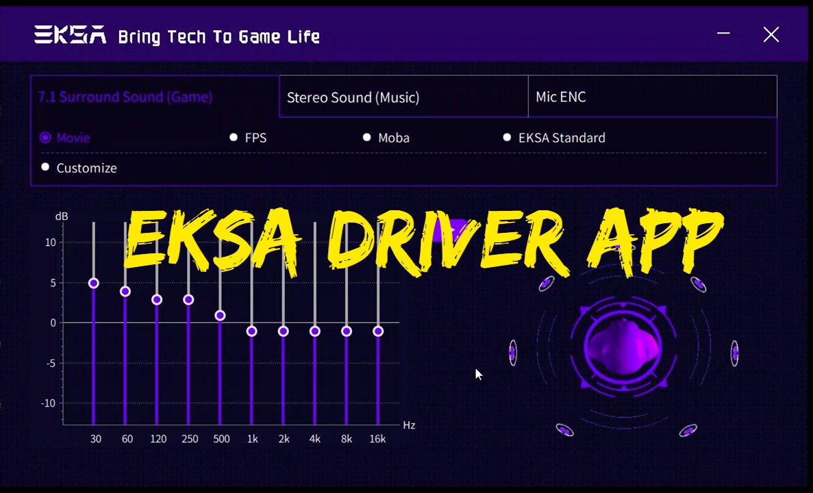 EKSA 7 1 Surround Sound Hub App