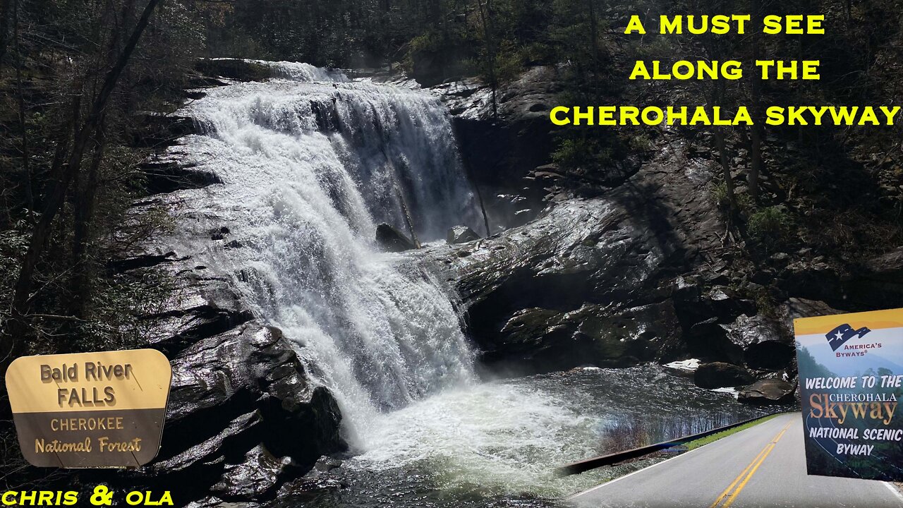 SURPRISING VIEWS, WATERFALL, AND CURVES | Our First Time Driving Cherohala Skyway