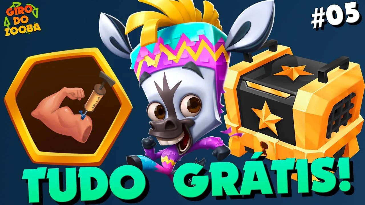 MÚSCULO BAÚ PRETO E PAOLO TUDO GRÁTIS! GIRO DO ZOOBA: Jogo de Batalha Animal #05