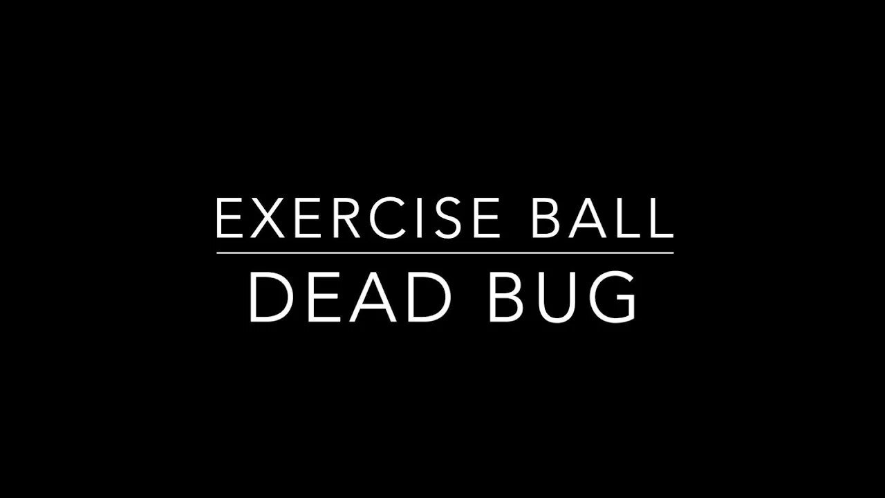 🏋️‍♂️ HOW to DEAD BUG Using the Swiss Ball (Best Ab Exercise for Beginners) | Coach Mike | RLC