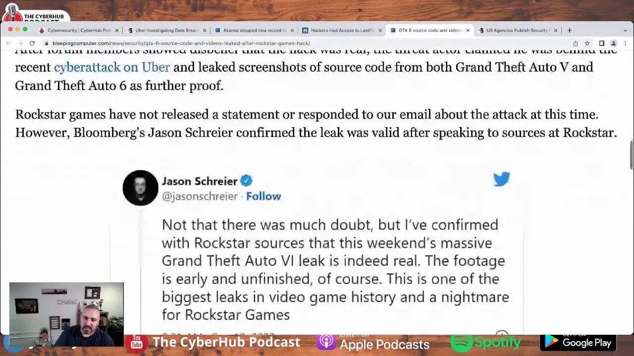 Uber Breach Deep Dive, Akamai Blocks record DDoS, Lastpass and Rocketstar Games, & More