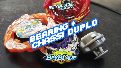 Testando Bearing + Chassi Duplo - Beyblade Burst ベイブレードバースト