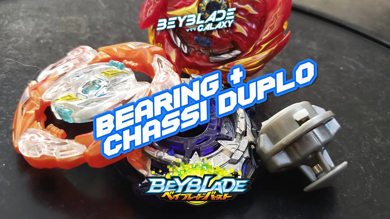 Testando Bearing + Chassi Duplo - Beyblade Burst ベイブレードバースト