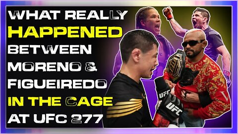 Moreno & Figueiredo in the cage UFC 277