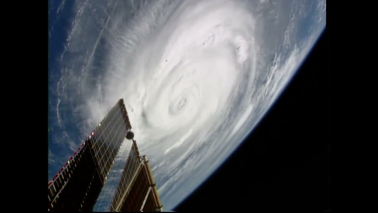 HURRICANE FRANKLIN IS SEEN FROM THE INTERNATIONAL SPACE STATION