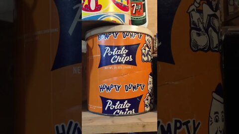 Vintage Humpty Dumpty Potato Chip Container - #Shorts